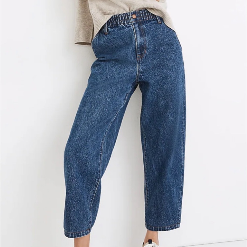 Pull-On Balloon Jeans in Morningside Wash: TENCEL™ Denim Edition XL